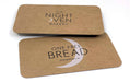Night oven bakery business cards Printing with black and white ink on 24pt kraft chipboard stock | Clubcard Vancouver