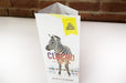 Single upright coated card stock brochure featuring a zebra graphic, printed by Clubcard Printing Canada