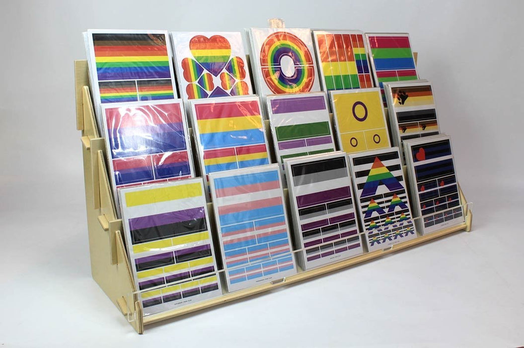 Card Rack Display 3 Tier 3-Tier Greeting Card Display Rack – 27