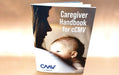 Standing saddle stitched CCMV caregiver handbook and booklet printed in Vancouver