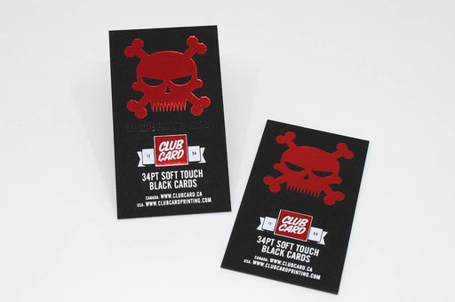 Black Soft Touch Cards 34pt - Clubcard Printing Canada