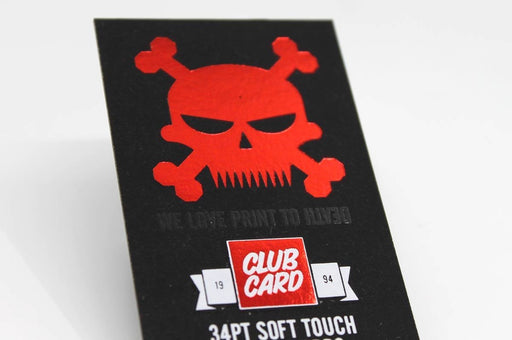 Black Soft Touch Cards 34pt - Clubcard Printing Canada