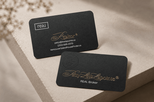 Black Uncoated Business Cards 34pt - Clubcard Printing Canada