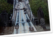 Fine art print sample displaying a photo of the Lions Gate Bridge with cars driving across, printed by Clubcard Vancouve