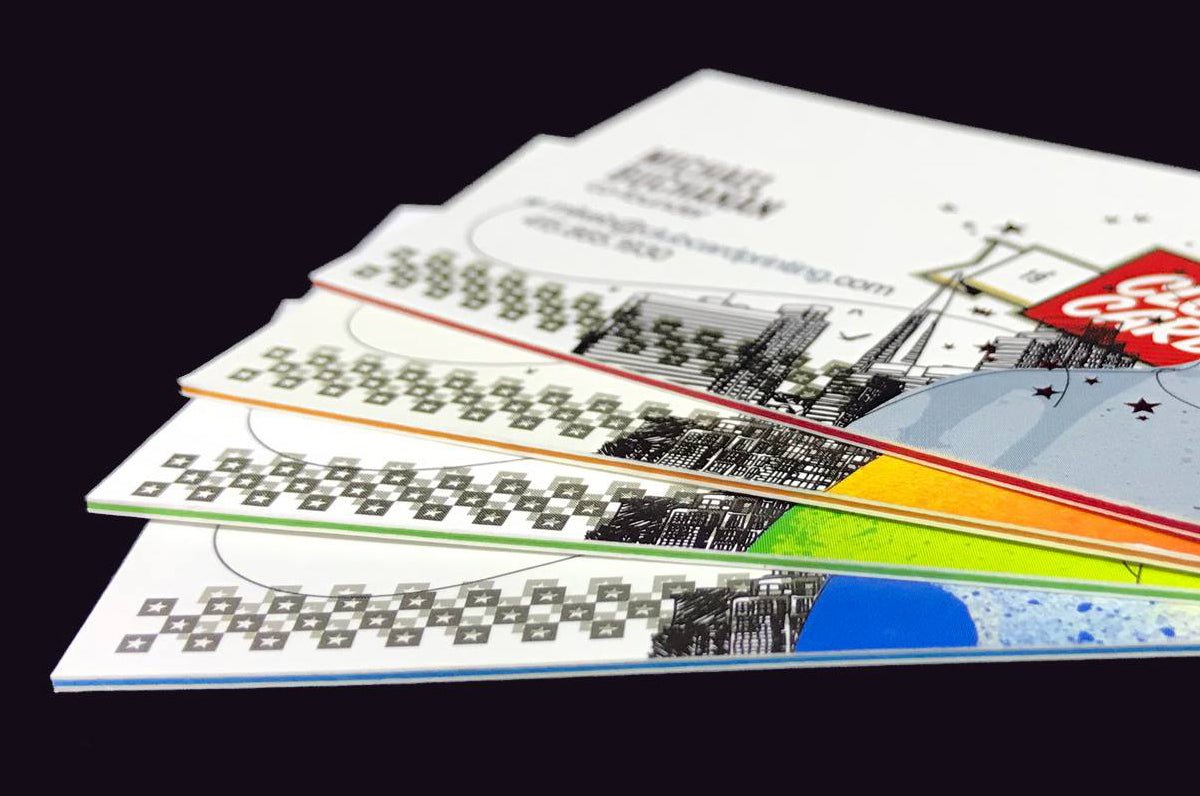 Colour Core Silk Business Cards 40pt - Clubcard Printing Canada