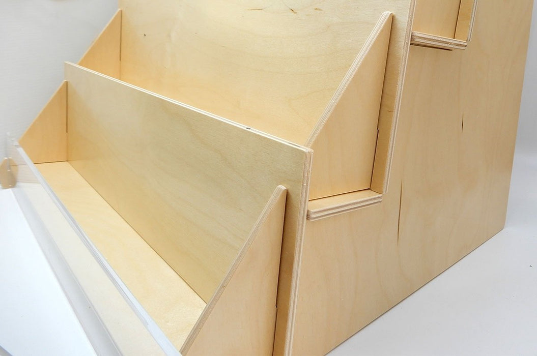 Four Level 17" Wide Card Display Rack For Countertops - Clubcard Printing Canada