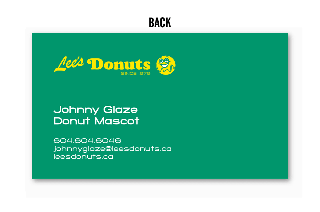 Lees Donuts - Clubcard Printing Canada
