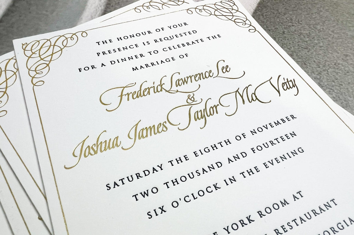 Vancouver Letterpress Wedding Invitation And Postcard Printing