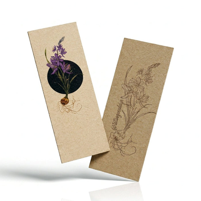 Natural Kraft Bookmarks 18pt - Clubcard Printing Canada