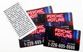 Psychic Hotline promotional business cards with rounded corners printed on 15pt coated card stock same day printing at Clubcard Vancouver