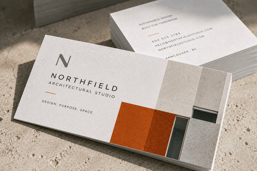 Recycled Uncoated Business Cards 24pt - Clubcard Printing Canada