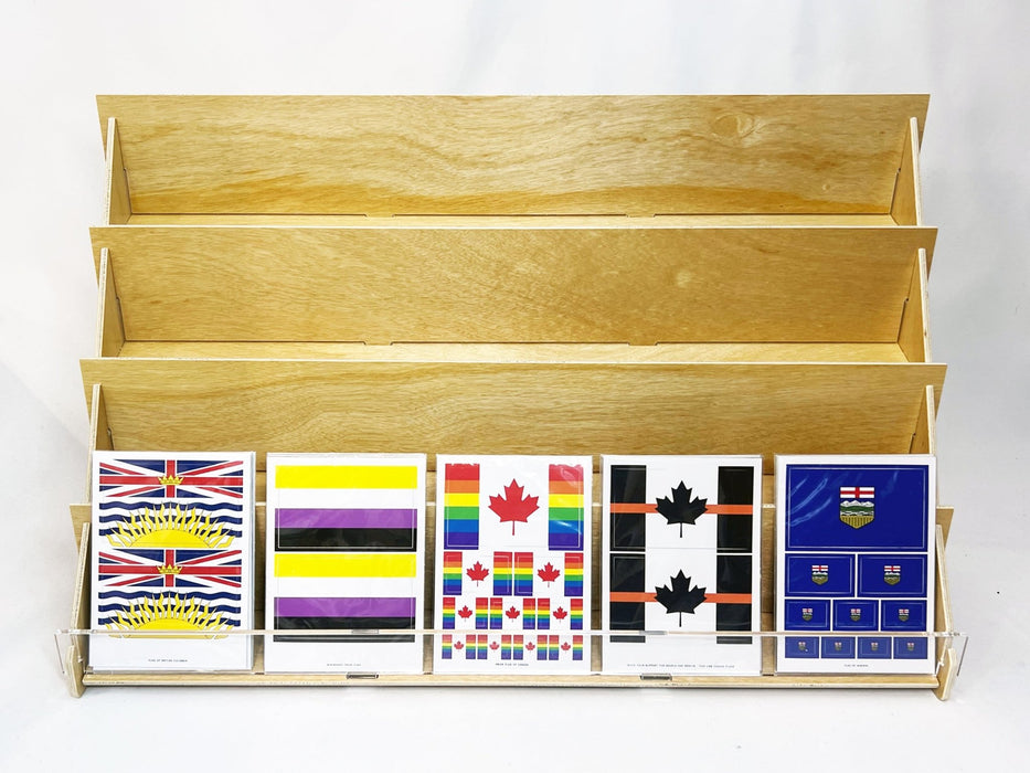 Card Lair Card Rack 4-Tier Greeting Card Display Rack – 27