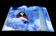 Open two-page spread of a custom saddle stitched children's storybook printed in Vancouver