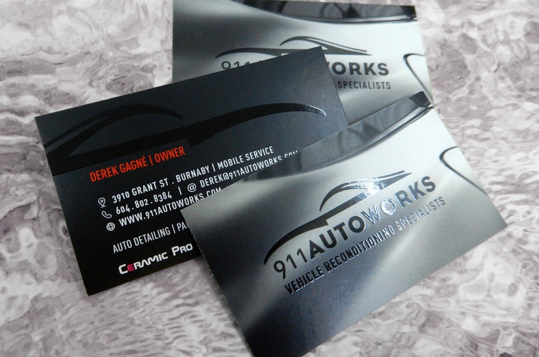 Spot Gloss Business Cards 16pt - Clubcard Printing Canada