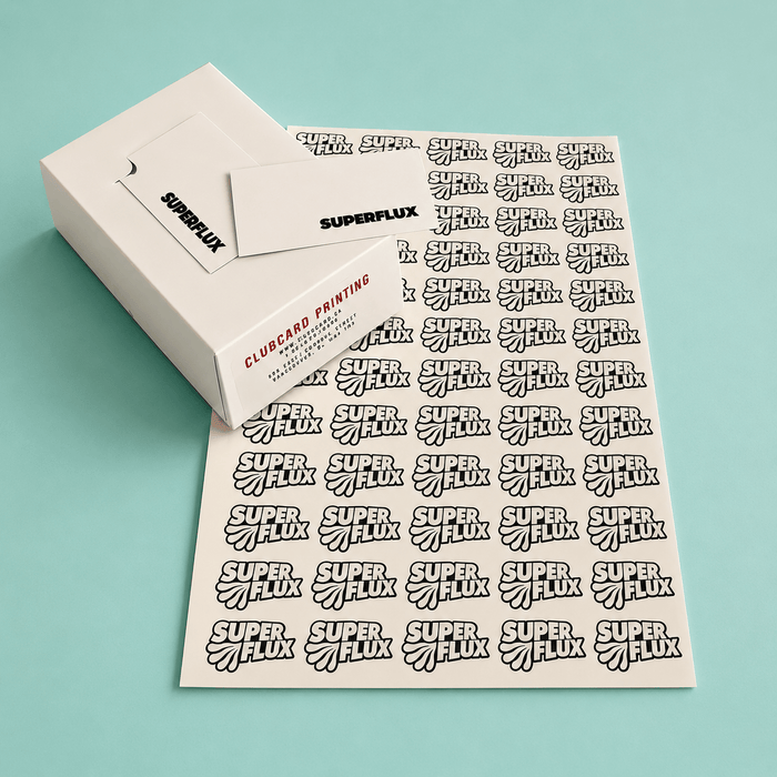 Standard Shape Latex Printed Vinyl Stickers - Clubcard Printing Canada