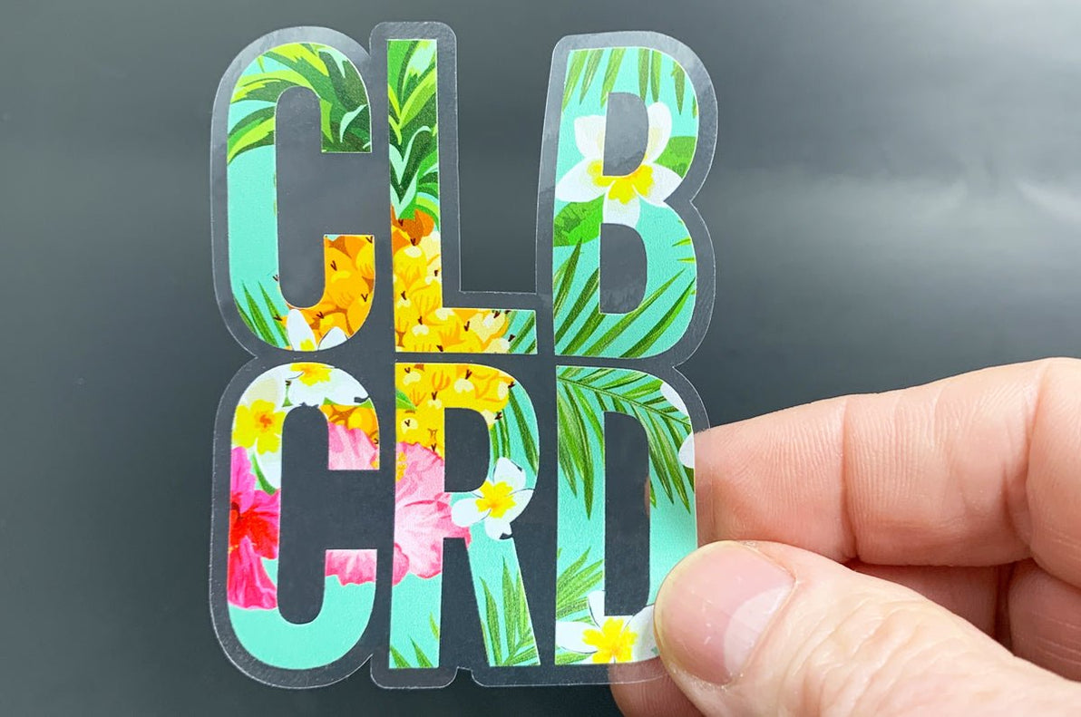 Vancouver Sticker Printing On Clear, White or Holographic Vinyl Stock ...