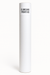 Durable white cardboard mailing tube with plastic end caps for posters and large prints.