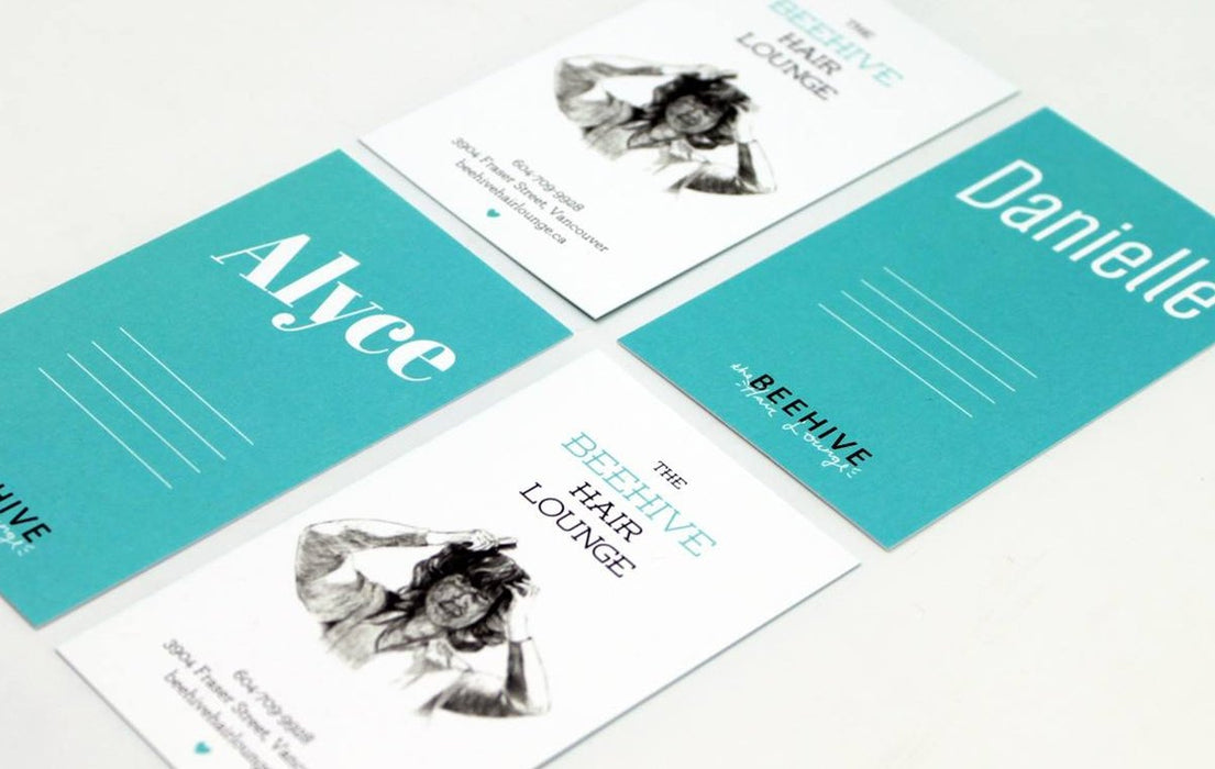 Uncoated Business Cards 14pt printed in Vancouver 
