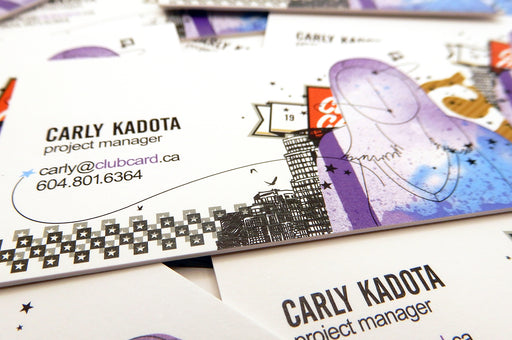 Vancouver printed Soft touch business card 