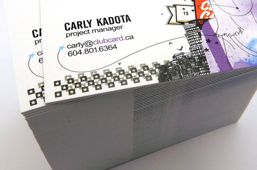 Vancouver printed Soft touch business card 