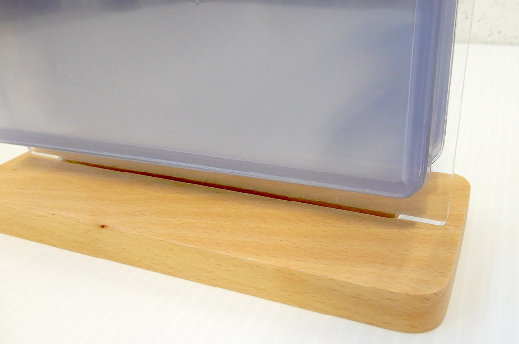 Flip Menu Display Stand With 5.75 x 8 Display Pockets | Wood + Acrylic
