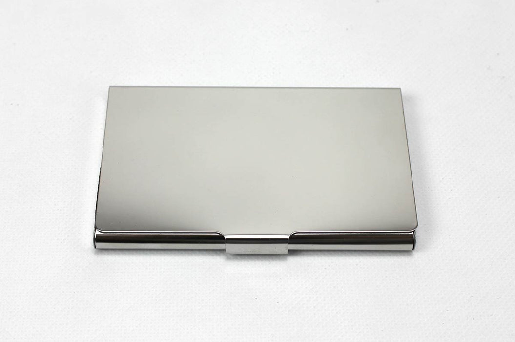 image of stainless steel business card holder case