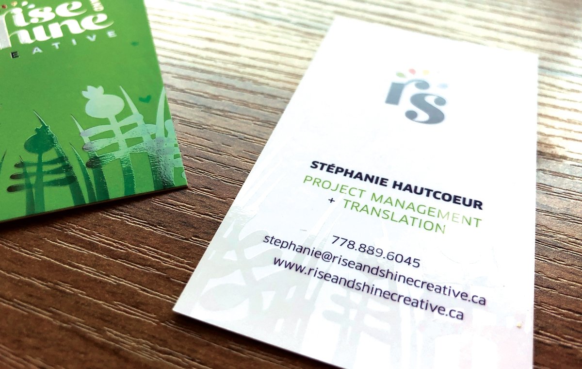 Suede Laminated Business Cards 19pt printed in Vancouver 